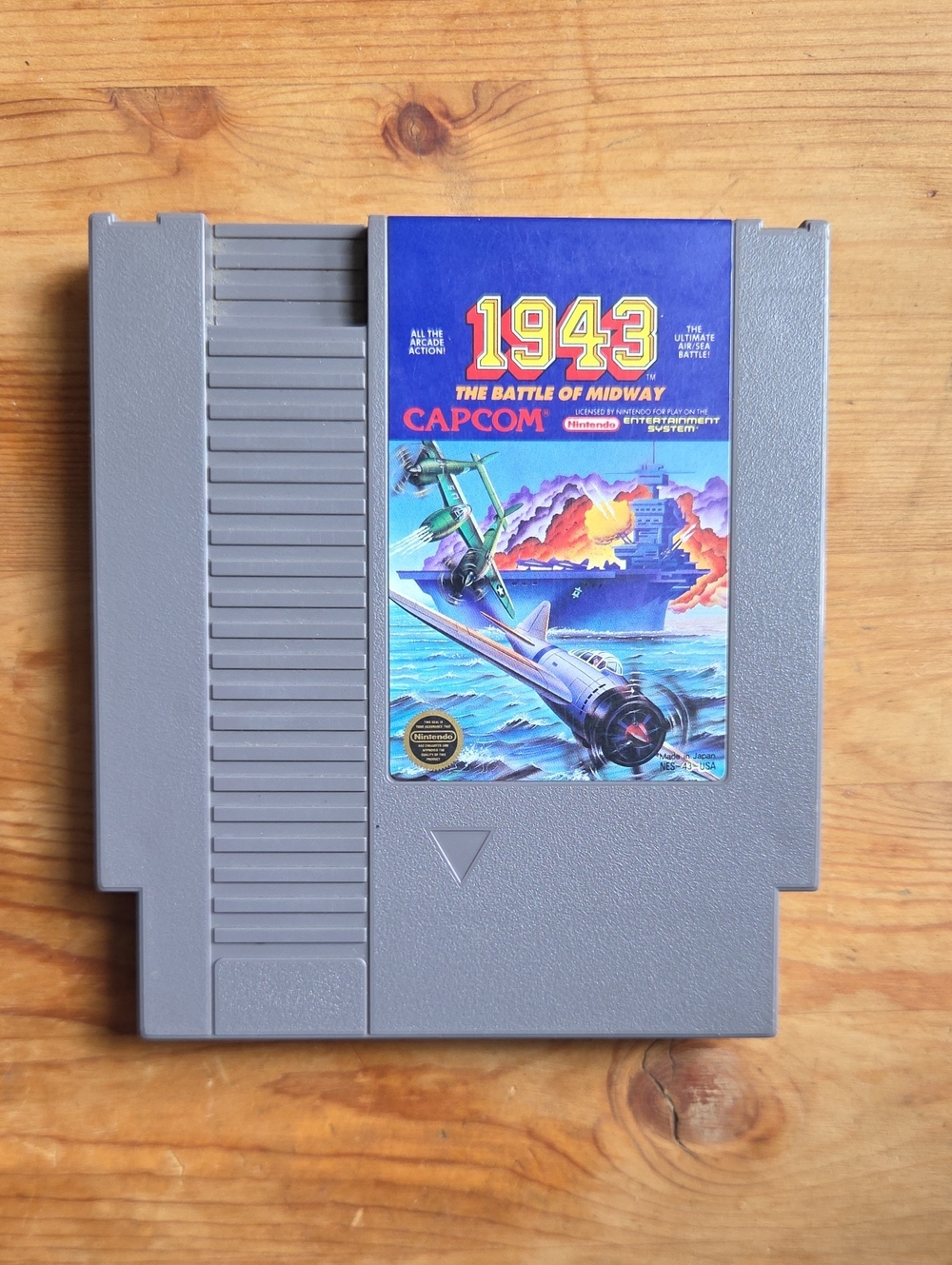 1943: The Battle of Midway (Nintendo NES, 1988) Authentic Cart Only TESTED